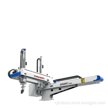 5 Axis Double Arm Injection Molding Machine with Pick and Place Robot